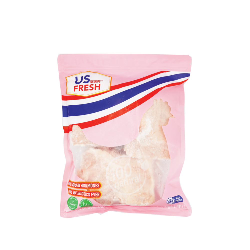 US Fresh Thailand Hormones Free Chicken Boneless Thigh (1000g)泰國無激素純天然無骨雞扒(1000g)