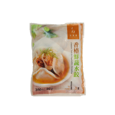 101040-台灣甘薯葉香椿鮮蔬水餃 (350g)