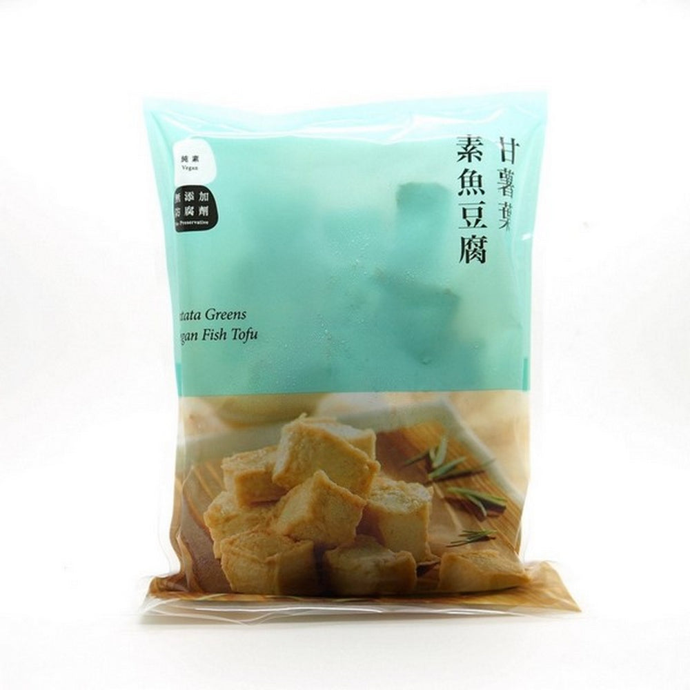 台灣甘薯葉素魚豆腐